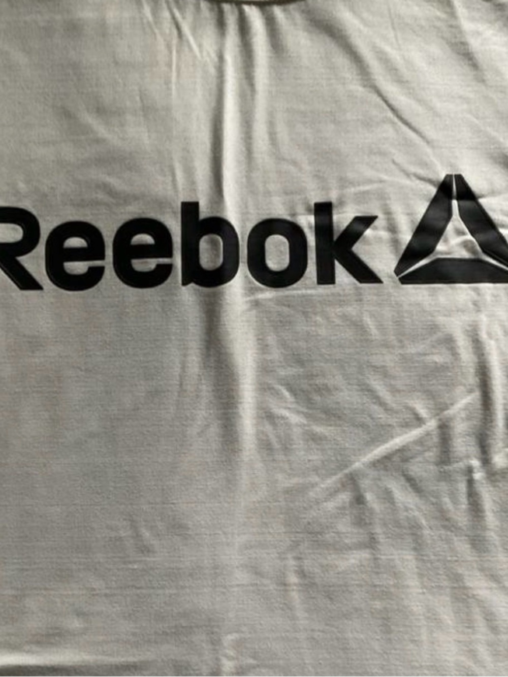 Reebok White Delta Logo Athletic T-Shirt Performance Tee XXL